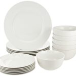 amazon basics 18-piece kitchen dinnerware